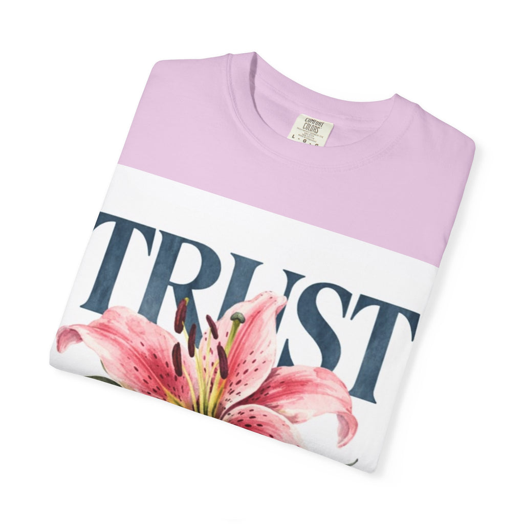 Trust The Process T-Shirt — Floral Motivational Graphic Tee