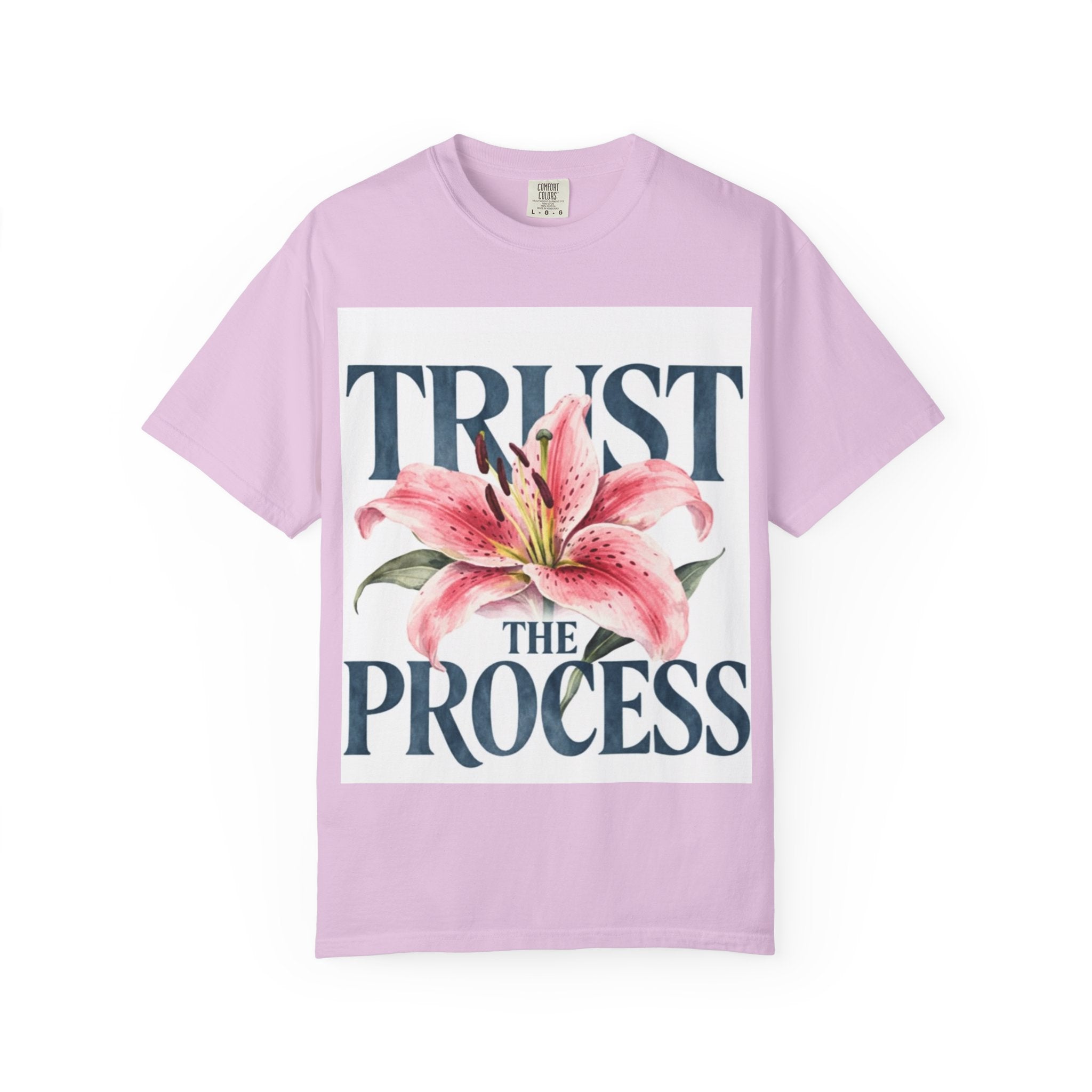 Trust The Process T-Shirt — Floral Motivational Graphic Tee