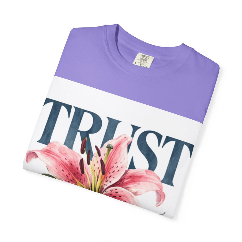 Trust The Process T-Shirt — Floral Motivational Graphic Tee
