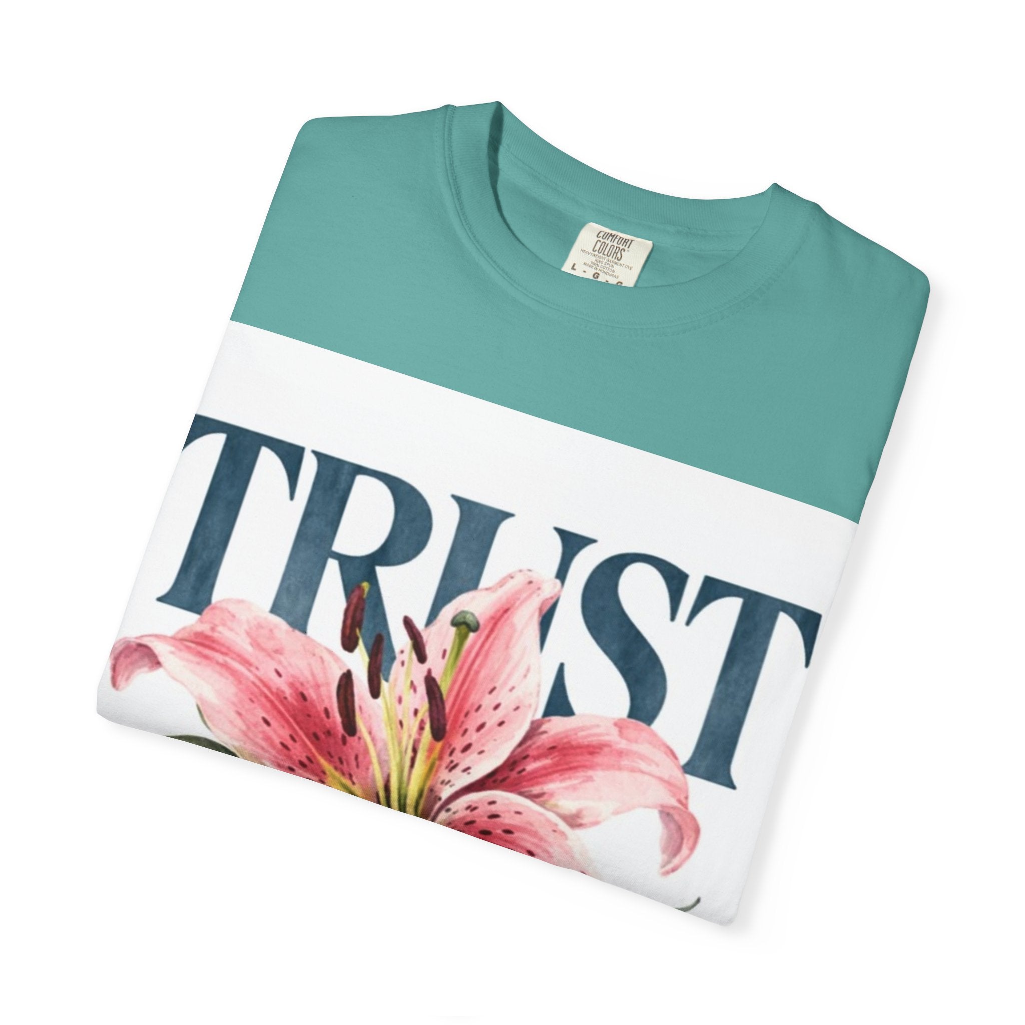 Trust The Process T-Shirt — Floral Motivational Graphic Tee