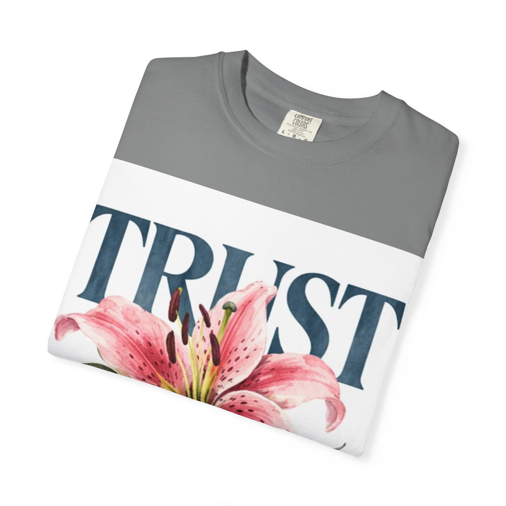 Trust The Process T-Shirt — Floral Motivational Graphic Tee