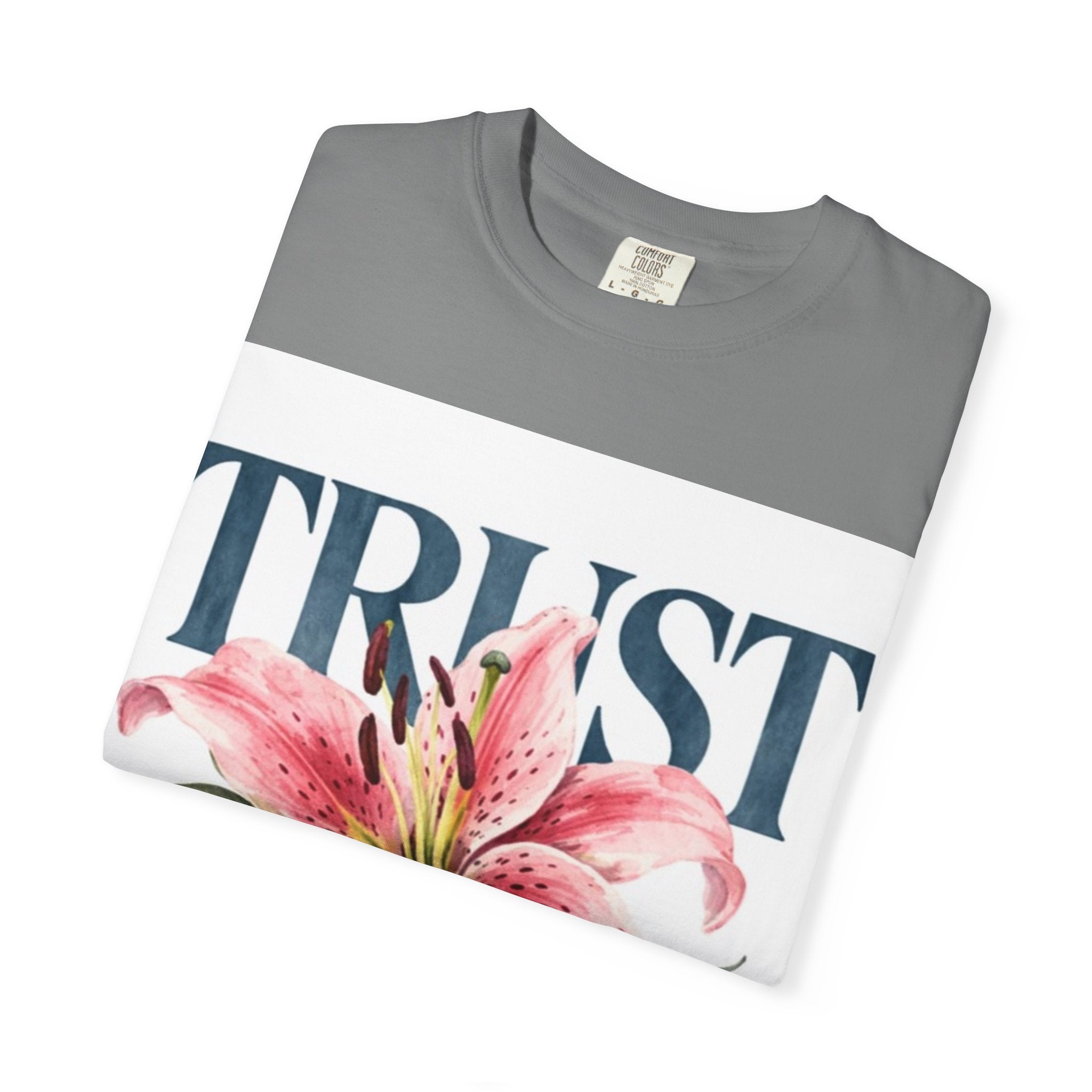 Trust The Process T-Shirt — Floral Motivational Graphic Tee