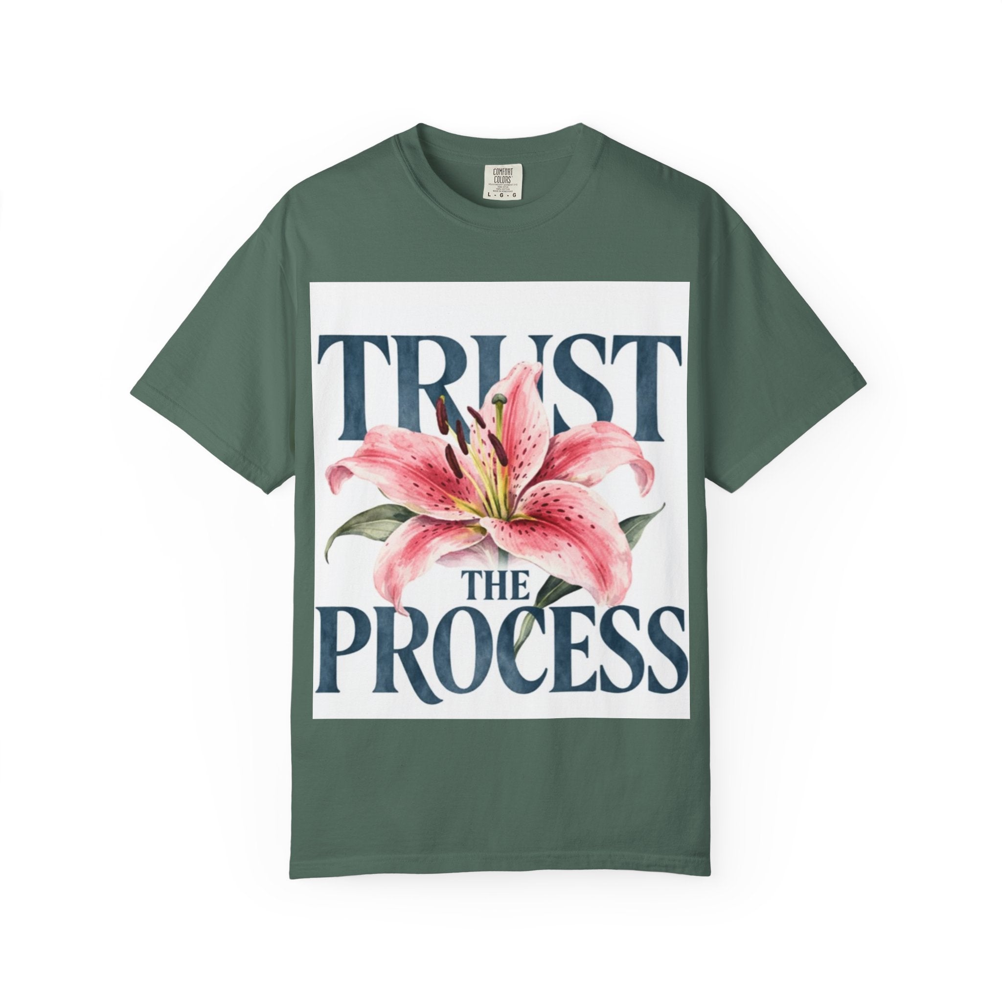 Trust The Process T-Shirt — Floral Motivational Graphic Tee