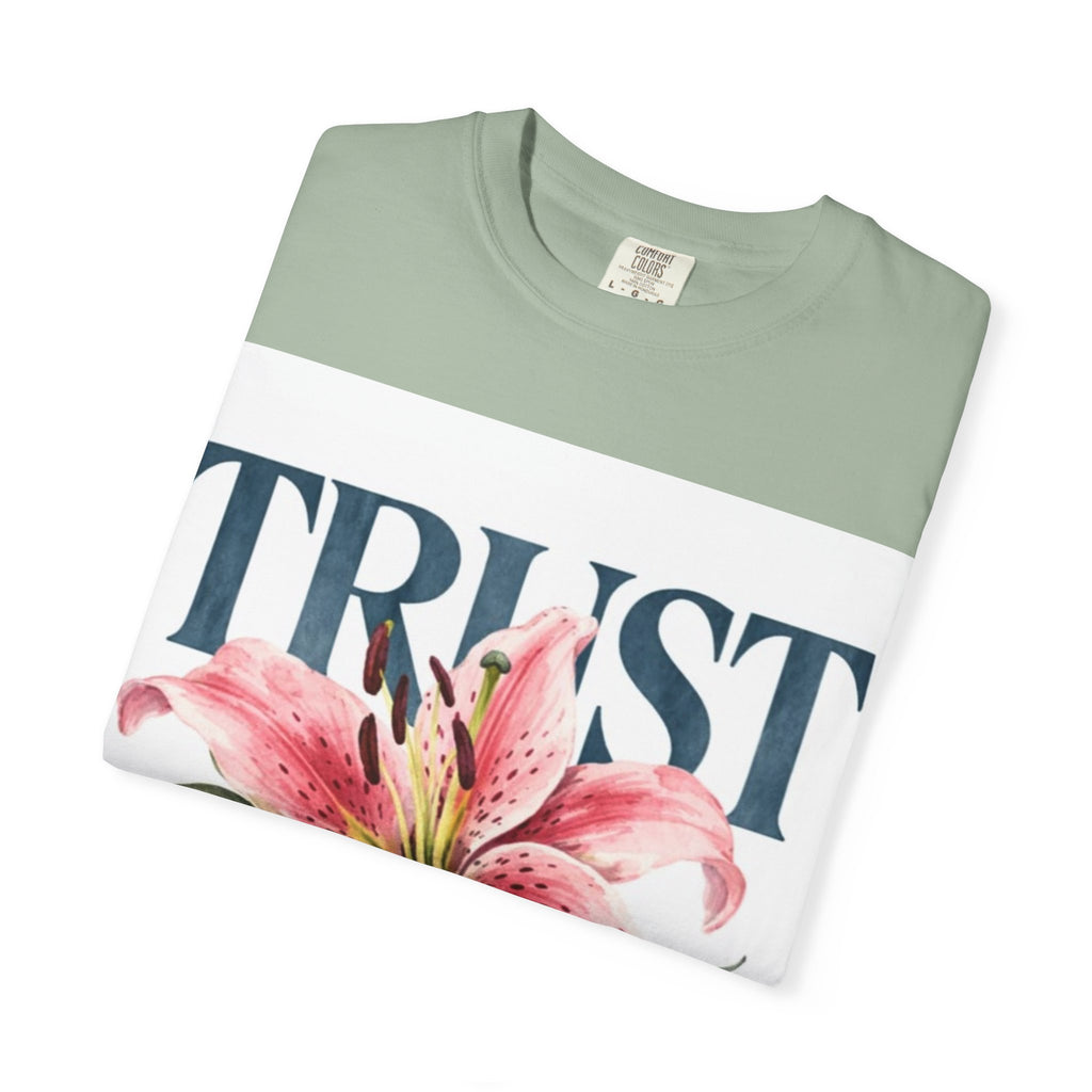 Trust The Process T-Shirt — Floral Motivational Graphic Tee