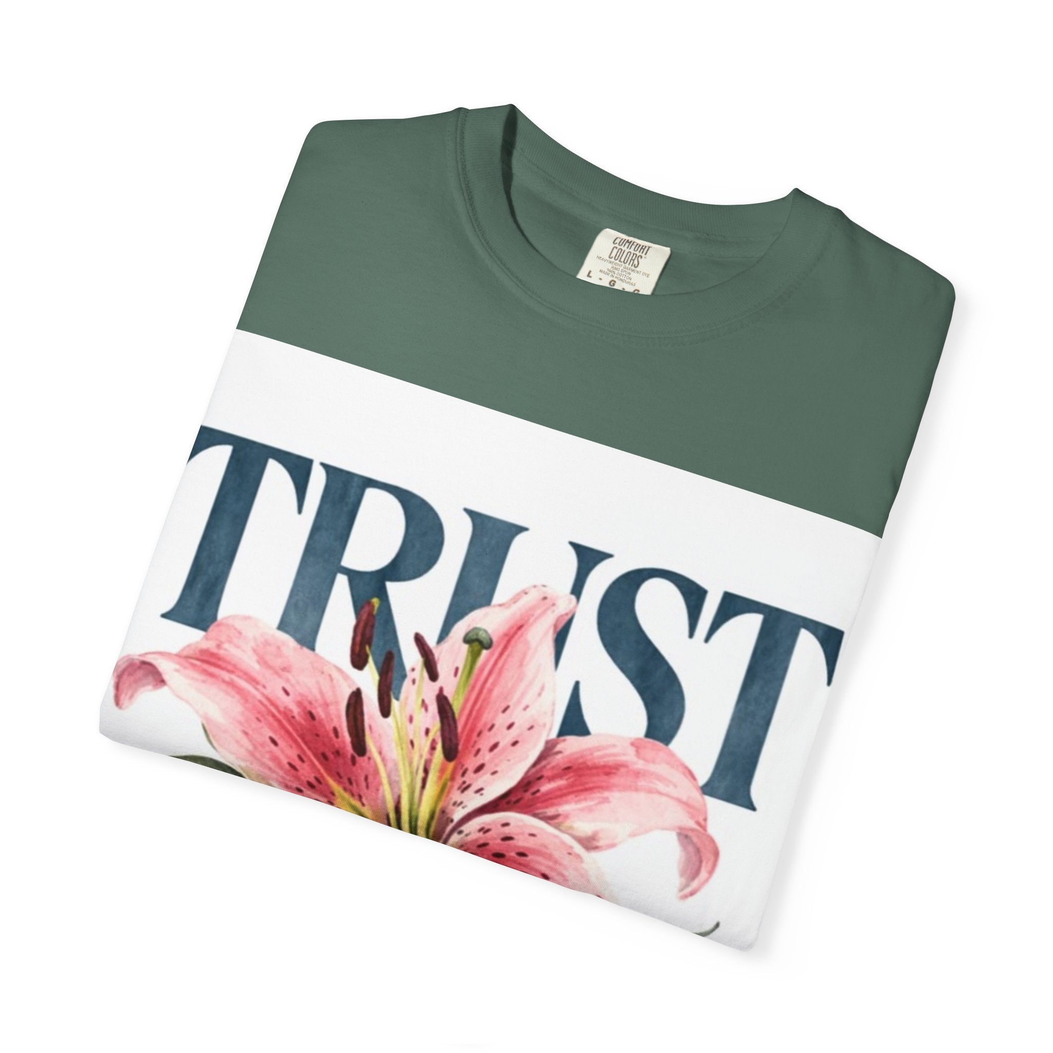 Trust The Process T-Shirt — Floral Motivational Graphic Tee