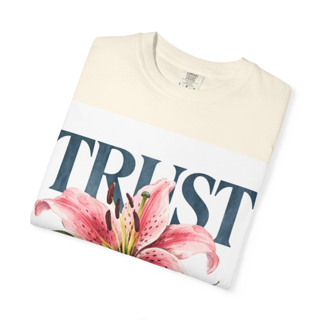 Trust The Process T-Shirt — Floral Motivational Graphic Tee