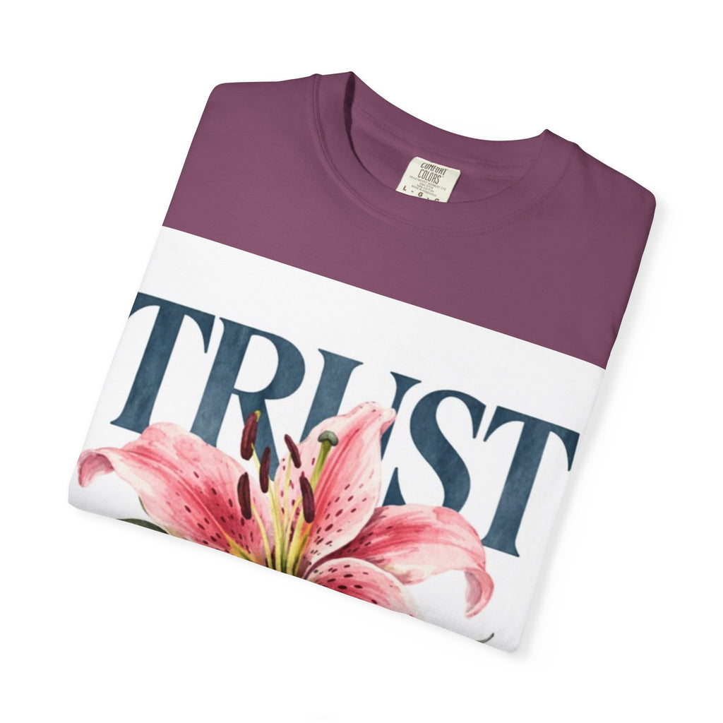 Trust The Process T-Shirt — Floral Motivational Graphic Tee