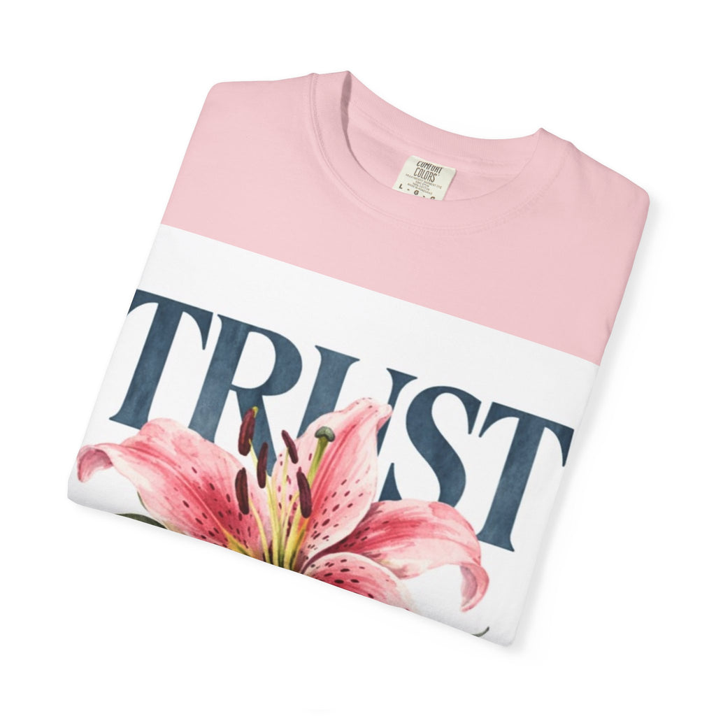 Trust The Process T-Shirt — Floral Motivational Graphic Tee